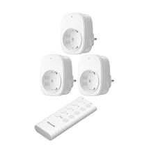 Dewenwils Funksteckdosen 3er-set Mit Fernbedienung Plug & Play 3680w Weiß