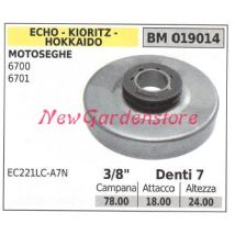 Piñón Motor Motosierra Echo 6700 6701 3/8' Dientes 7 019014