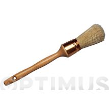 Brocha Virola Dorada N.12 – 100% Natural – Mango de Madera – Aluminio Anodizado – Calidad Extra