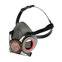 JSP – Media máscara FORCE8 con válvula TYPHOON – Alta calidad, ajuste perfecto, reflectantes CR2 , compatible con filtros – EN140