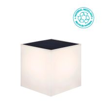 Wally Lampada Da Parete A Carica Solare. Dimensioni 18x18x18 Cm. Luce Fredda A Led. Prodotto In Spagna