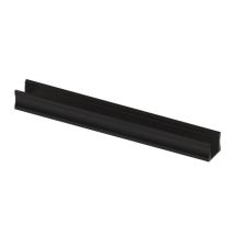 Slimline 15 Mm - Profilo In Alluminio Per Striscia Led - Anodizzato Nero - 2 M