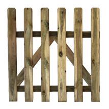 Cancelletto Cancello In Legno Impregnato Per Giardino Cm. 100x80h