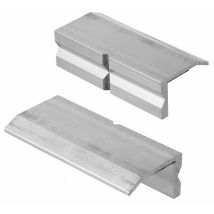 Aluminiumbacken für Schraubstock 100 mm – 2 Stück – Zubehör für Werkstatt – Magnetstreifen