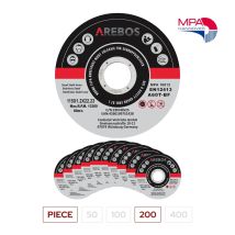 Canbolat Vertriebs GmbH – AREBOS Cutting Discs 115 mm Ø – 22.2 mm Bore – 1 mm Thickness – 200 Pack