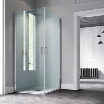 Samo - Paroi De Douche D'Angle Ouverture Pivotante 76-78 Cm Profilé Chromé Brillant Transparent Version Droite - Polaris