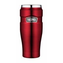 Taza Térmica Thermos De 0,47 L, Roja, De Acero Inoxidable Y Doble Pared.
