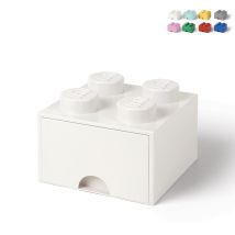 Lego Brick Schubladenbox Mit 4 Knöpfen - Weiß