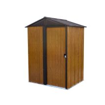 Spacemaker - Metall Gerätehaus Woodlake 54 Braun 122x151x198 Cm