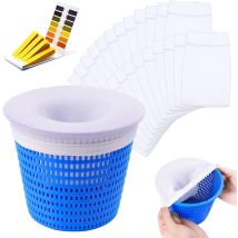 Pool Skimmer Sock 24 Piece, Reusable Skimmer Socks For Skimmer Basket, Pool Skimmer Filter For Pool Skimmer, Elastic Nylon Skimmer Prefilter, Pool 