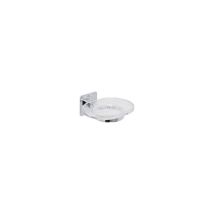 Porta Jabón Cromo 12cm x 5.3cm x 11.3cm – Accesorios de baño – Montaje adhesivo o tornillos
