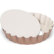 Patisse Moule À Mini-quiche Cuivrée 10 Cm Antiadhésif