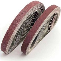 Abrasive Belt 13 X 457 Mm. 5 Different Grits (6 X 40/80/120/180/320). Abrasive Belt Set For Black & Decker Powerfield Belt Sanders (30 Pieces).