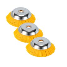 Swanew Unkrautbürste 3er Nylon 25,4x200mm Freischneideraufsatz 8 Zoll Nylonbürste Für Stihl Motorsense Freischneider