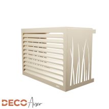 Cache Climatiseur Decoairco Ivoire Clair - Taille S (h70, L90, P50-65cm)