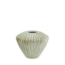 Jarrón CACTI de piedra verde menta – 55 cm diámetro – 45 cm altura – Decoración elegante