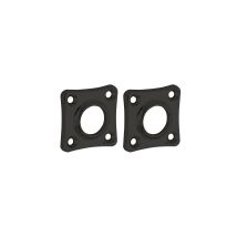 Juego de 2 Rosetas Sin Manilla con Muelle – Acabado Negro Mate – 41x41 mm – Misatori
