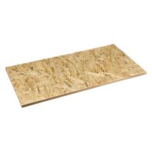 ALDEGHI Wandregal 40x100 cm – Kanten-OSB – Dicke 20 mm – Regalträger für lineare Profile