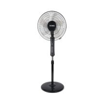 Romo - Ventilateur Sur Pied 60w À 3 Vitesses Et Oscillation, Ro-vp60w, Noir