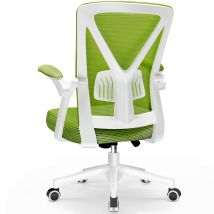 Ergonomischer Bürostuhl - Bürosessel Mit Klappbaren Armlehnen - 150 Kg - Grün
