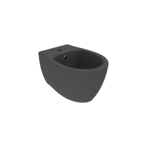 Bidet Suspendu En Céramique Noire Mate D'Une Longueur De 51 Cm Ercos Kite Bcktekbide0001 Noir Mat
