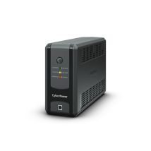 CyberPower UT850EG-FR – USV – 0,85 kVA – 425 W – Sinuswelle – AVR – Überlastschutz – USB-Anschluss – Turm-Design – Schwarz, Grau