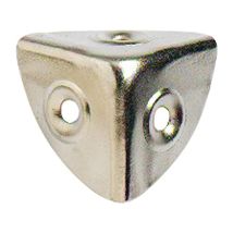 Merriway Bh03646 Angolari Anodizzati Nichel Per Valigie, Bianco, 28 Mm, Set Di 4 Pezzi