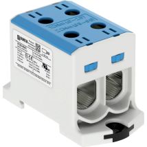 Verteilerblock Schrauben Blau 1 St. – 4 Anschlüsse – 16A – 5 cm – Ouneva Group