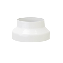 Reduktion für weißes Email-Ofenrohr 14-13 – Stahl – 14cm – 13cm