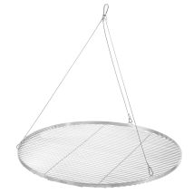 Bbq-toro Grille Ronde En Acier Inoxydable Ø 90 Cm Grille Avec Suspension Par Câble, Trépied