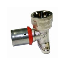 Codo grifo hembra multicapa 25mm – Acero inoxidable AISI 304 – Latón CW617N – Presión 1/10 a 5/10 – AENOR ISO-21003