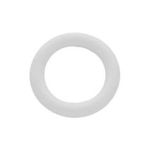 20 X Anello Bastone Tenda D 46x66 Plastica C/foro Bianco