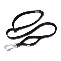 Laisse pour chien absorbant les chocs Truelove – Taille M (140-200 cm) – Noir – Idéale pour la course et les promenades actives