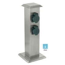 Eglo Garten-steckdosensäule Edelst. (90748 Park 4 24r406)