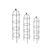 Garden Pride - Growing Obelisks - Plastic Coated In Black - Large X 1