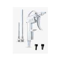 Traesio - Set 5 Pz. Pistola Per Aria Compressa Dg-10 Con Accessori Da Compressore Soffiaggio Beccuccio Lungo - - Trade Shop
