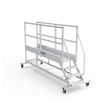 Piattaforma Con Ruote 5 Gradini - Altezza Massima Di Lavoro 3.00m - Ptf255-gd