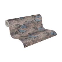HOMEMAISON – Japanische & Chinesische Tapete Blau – 26 cm – Papiertapeten, Vliestapeten, Textiltapeten