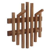 Mca Panel Para Abrigos Hhg-393, Perchero De Pared, Barra Para Abrigos, Perchero De Madera, Madera Maciza 40 X 38 Cm, Roble