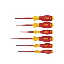 Wiha Juego De Destornilladores Softfinish Electric Slimfix Ranurado, Phillips, Plusminus/pozidriv, De 6 Unid. (38362)