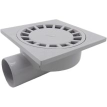Ikodm - 75mm Pvc Wall Drain, Abs Heavy Duty Drainer, Bathroom, Shower, Floor Waste, High Flow Side Drain