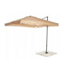 Sonnenschirm Venezia 300x300 Cm Antrazit/ecru Mit Seitlichem Arm