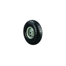 Vigor – Ruedas para carrito de goma y acero 250 mm – Rodamientos de rodillos – Diámetro del orificio 20 mm – Distancia entre ejes 74 mm