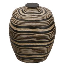 Optima Soreta Scatola In Poliresina Con Coperchio, Stile Legno, Marrone (sor55)