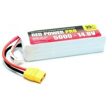 Red Power Pack De Batterie (lipo) 14.8 V 5000 Mah 35 C Softcase Xt90