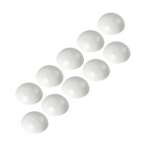 Vasalat Wandtürstopper Set - Türpuffer 32mm, Höhe 12mm - Türstopper Selbstklebend Ideal Zum Schutz Von Wand & Tür, Weiß - 10 Stück