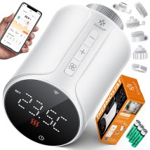 Heizkörperthermostat Wifi Heizungsregler Heizungsthermostat Wlan Mit Smart Home App Steuerung Alexa, Google Assistant Mit 6 Heizkörperventilen Energie