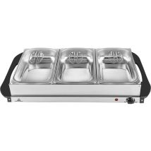 Silva Homeline Sh 4.1 425009 Scalda A Buffet Acciaio Inox, Nero