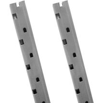 Montanti Tubolare 96 cm in Metallo Grigio Martellato – 2 Pezzi – Chiodi, Gruppini e Spilli per Chiodatrici