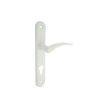 Alpertec - Juego De Manillería Con Placa Cilíndrica, Aluminio Blanco.